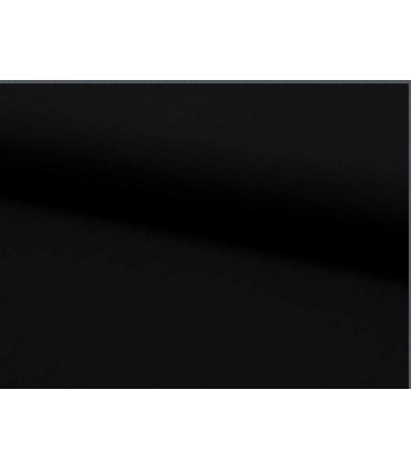 TWILL de Viscose Lourde Unie NOIRE