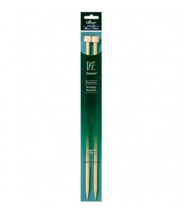 CLOVER - Aiguilles tricot bambou 35cm 7mm
