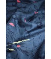 ÉGLANTINE ET ZOÉ: Sergé de viscose Cactus Bleu minéral