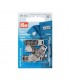 PRYM : Agrafes coutures ajustables 4mm - Argent