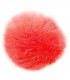 Pompons Fausse Fourrure Corail