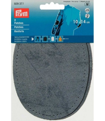 PRYM : Coudes Suède  JEANS GRIS Grand Modèle