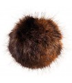 RICO DESIGN: Pompon Fausse Fourrure Brun Clair