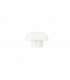Bouton Boule Polyester sur pied BLANC 10mm