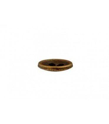 Bouton Métal 4 trous Bronze - 9mm