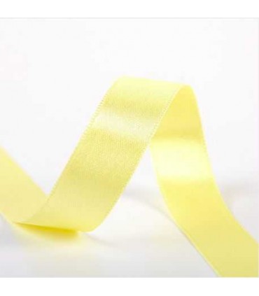 Ruban satin n°5, CITRON 25mm