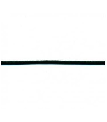 Cordon Cotton Ciré Épais Noir