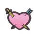 Thermocolant -  Coeur Rose avec une épée et une flèche