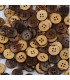 Boutons noix de coco 15mm