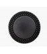 Bouton Metal sur pied 20mm NOIR bord ciselé