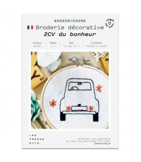 FRENCH KIT : Broderie Décorative : 2CV du Bonheur