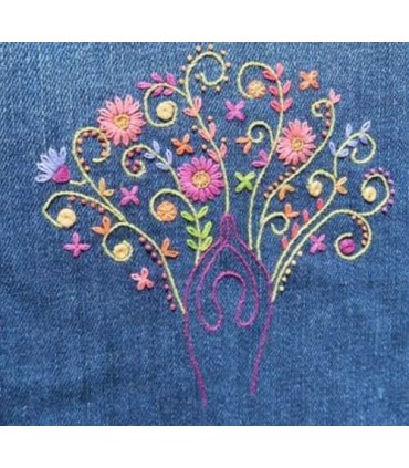 UN CHAT DANS L'AIGUILLE: kit à broder "YOGI YOGA"