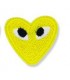 Thermocollant -"COMME DES G..." : Coeur Jaune