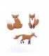 Thermocollant : Lot de 3 Renards