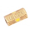 Perle Locket HAPPY - OR coeur jaune