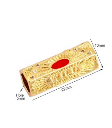 Perle Locket WILD - OR et ROUGE