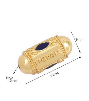 Perle Locket ENERGIE - OR et BLEU