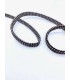 TRESSE Tubulaire 1cm NOIR et CHOCOLAT