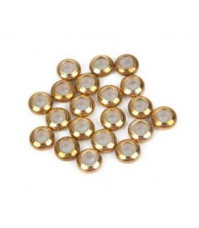 Perle stoppeur 6mm (Ø1mm) Doré