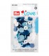 PRYM : Pressions Love CIEL, BLANC, BLEU