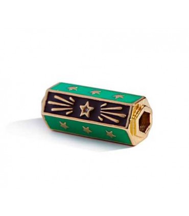 Perle Locket ÉTOILE - VERT et NOIR