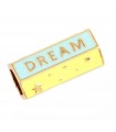 Perle Locket HAPPY/DREAM/AMOUR  - JAUNE et BLEU MENTHE