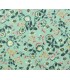 POPPY : Coton Enduit Flowers VERT d'EAU - OEKO TEX