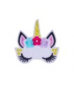 Thermocollant - Masque Licorne blanche