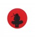Thermocollant  - Ninja noir rond rouge