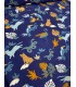 POPPY : Jersey de Coton Safari Animals - MARINE