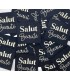 Étiquette à coudre : Salut Beauté -NOIR