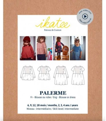 IKATEE :  Blouse ou Robe PALERME 6M-4A