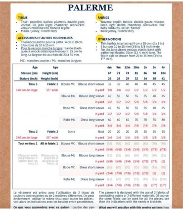 IKATEE :  Blouse ou Robe PALERME 6M-4A