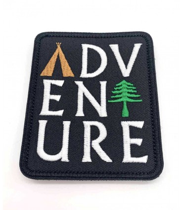 Patch velcro brodés à Coudre : Adventure