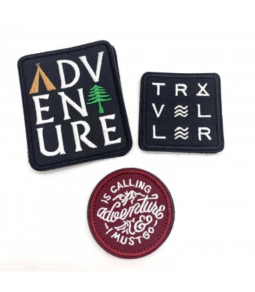 Patch velcro brodés à Coudre : Adventure