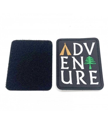 Patch velcro brodés à Coudre : Adventure