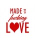 Étiquette à coudre : Made with Fucking Love
