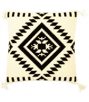 VERVACO : Kit Canevas coussin – CROIX ETNIQUE