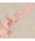 DENTELLE ÉLASTIQUE à FLEURS 3,3cm - SAUMON
