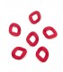 Maillon Acétate 33 x 40mm - ROUGE