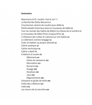 MA PETITE MERCERIE - Encyclopédie de la couture pour bébé