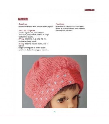 12 Tenues de poupées au tricot &amp; leurs accessoires