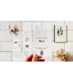 CARO TRICOTE : Lot de mini planches "Merci"