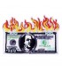 Thermocollant - Billet 100 $ qui s’enflamme