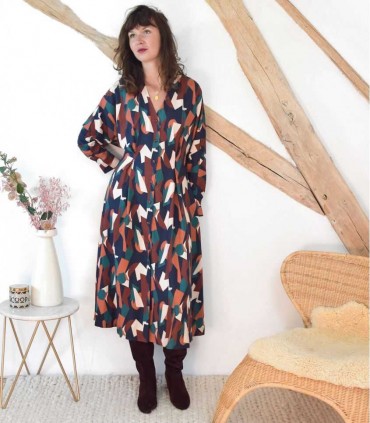 SINGULIERE par COUSETTE : Robe -Chemisier BRIDGETTE