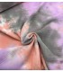 DOUBLE GAZE TIE &amp; DYE - Corail Lila