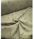 POPPY : Double gaze de coton PALM TREES - KAKI