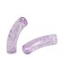 Perles acryliques Tubes Givrées - LILA