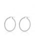 Boucles d'oreilles en acier Inox créoles 24mm - ARGENT