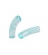 Perles acryliques Tubes Givrées - TURQUOISE